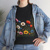 Wildflowers, Graphic T-Shirts for Women, Floral Shirt, Womens Short Sleeve, Ladies Graphic Tees #5109TTS