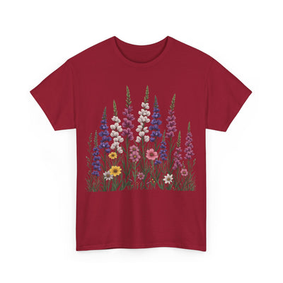 Wildflowers, Graphic T-Shirts for Women, Floral Shirt, Womens Short Sleeve, Ladies Graphic Tees #5124TTS