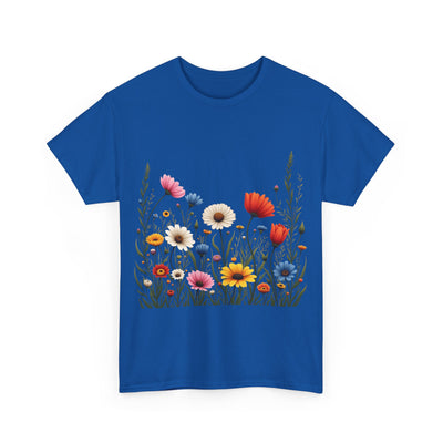 Wildflowers, Graphic T-Shirts for Women, Floral Shirt, Womens Short Sleeve, Ladies Graphic Tees #5109TTS