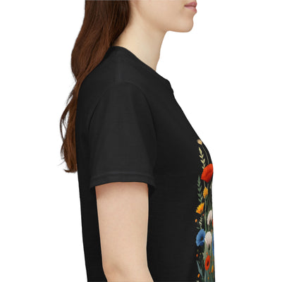 Wildflowers, Graphic T-Shirts for Women, Floral Shirt, Womens Short Sleeve, Ladies Graphic Tees #5108TTS