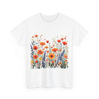 Wildflowers, Graphic T-Shirts for Women, Floral Shirt, Womens Short Sleeve, Ladies Graphic Tees #5105TTS