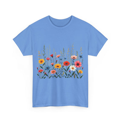 Wildflowers, Graphic T-Shirts for Women, Floral Shirt, Womens Short Sleeve, Ladies Graphic Tees #5113TTS