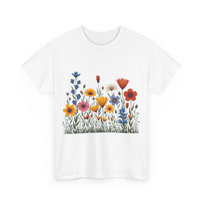 Wildflowers, Graphic T-Shirts for Women, Floral Shirt, Womens Short Sleeve, Ladies Graphic Tees #5116TTS
