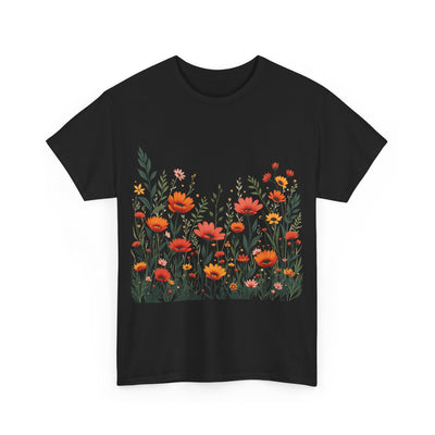 Wildflowers, Graphic T-Shirts for Women, Floral Shirt, Womens Short Sleeve, Ladies Graphic Tees #5102TTS