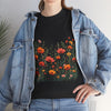 Wildflowers, Graphic T-Shirts for Women, Floral Shirt, Womens Short Sleeve, Ladies Graphic Tees #5102TTS