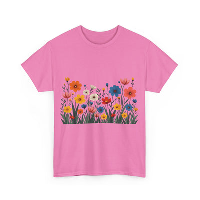 Wildflowers, Graphic T-Shirts for Women, Floral Shirt, Womens Short Sleeve, Ladies Graphic Tees #5112TTS