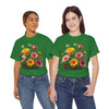 Wildflowers and Pink & Yellow Roses, Graphic T-Shirts for Women, Floral Shirt, Womens Short Sleeve, Ladies Graphic Tees #5147TTS