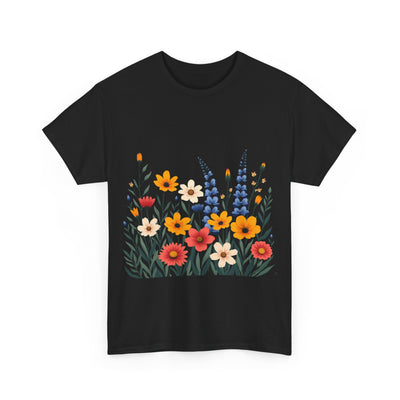 Wildflowers, Graphic T-Shirts for Women, Floral Shirt, Womens Short Sleeve, Ladies Graphic Tees #5111TTS