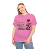 Wildflowers and a Red Rose, Graphic T-Shirts for Women, Floral Shirt, Womens Short Sleeve, Ladies Graphic Tees #5008TTS