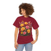Wildflowers and Pink & Yellow Roses, Graphic T-Shirts for Women, Floral Shirt, Womens Short Sleeve, Ladies Graphic Tees #5142TTS