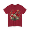 Wildflowers and Red Roses, Graphic T-Shirts for Women, Floral Shirt, Womens Short Sleeve, Ladies Graphic Tees #5129TTS