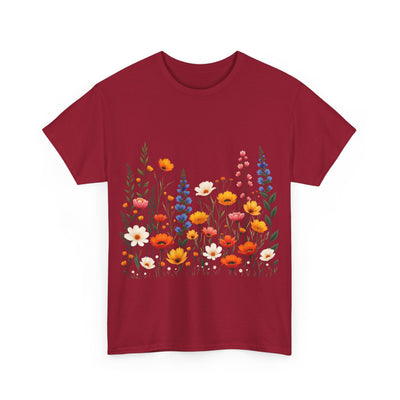 Wildflowers, Graphic T-Shirts for Women, Floral Shirt, Womens Short Sleeve, Ladies Graphic Tees #5110TTS