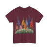 Wildflowers, Graphic T-Shirts for Women, Floral Shirt, Womens Short Sleeve, Ladies Graphic Tees #5120TTS