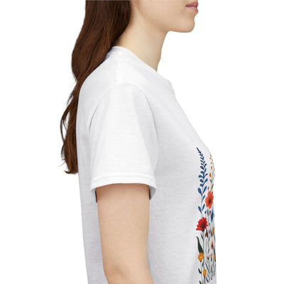 Wildflowers, Graphic T-Shirts for Women, Floral Shirt, Womens Short Sleeve, Ladies Graphic Tees #5107TTS