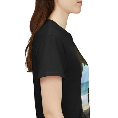 Have You Forgiven Your Ex?Man on Bench Looking at Waves, Forgiving T-Shirt, Forgiveness, Relationship Healing Top #5005STS