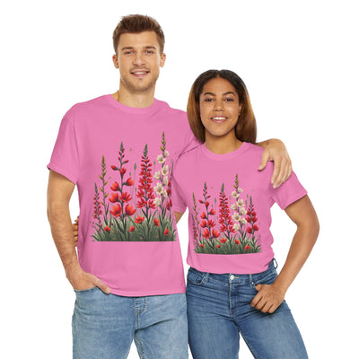 Wildflowers, Graphic T-Shirts for Women, Floral Shirt, Womens Short Sleeve, Ladies Graphic Tees #5122TTS