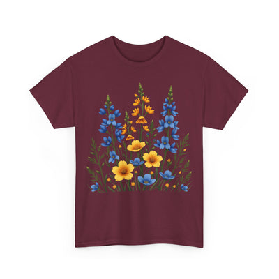 Wildflowers, Graphic T-Shirts for Women, Floral Shirt, Womens Short Sleeve, Ladies Graphic Tees #5121TTS