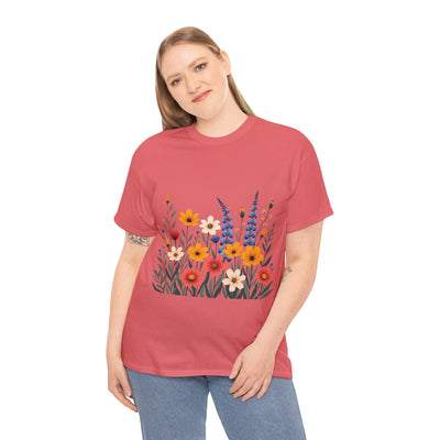 Wildflowers, Graphic T-Shirts for Women, Floral Shirt, Womens Short Sleeve, Ladies Graphic Tees #5111TTS
