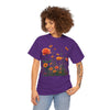 Wildflowers and Orange Roses, Graphic T-Shirts for Women, Floral Shirt, Womens Short Sleeve, Ladies Graphic Tees #5046TTS