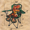 Toy To Enjoy Outdoor Dinosaur Chair for Kids – Foldable Children’s Chair for Camping, Tailgates, Beach, – Carrying Bag Included Mesh Cup Holder & Sturdy Construction. Ages 2 to 5 (Patent Pending)