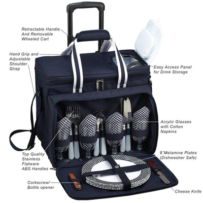 Picnic at Ascot picnic basket Front with Descriptions