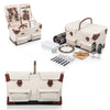 canvas white picnic basket for two 3 images