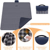 picknic basket blue and white small mat