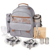 picnic basket backpack silver accessories