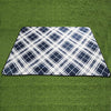 picnic blanket blue and white checkers