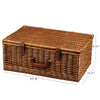 wicker picknic basket closed with dimensions